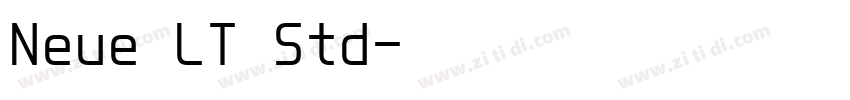 Neue LT Std字体转换